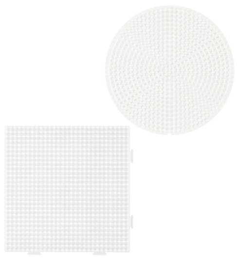 Hama Ironing beads Pegboards-circle and square Large