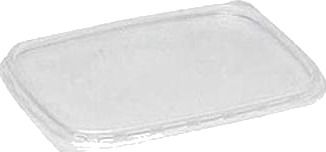 Plastlåg Rektangulær 108 X 81 Mm Pp Til Salatbæger Pp,100 Stk/Pk