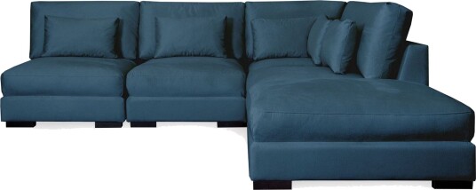 Dubai sjeselongsofa venstre fløyel Blå Dubai sjeselongsofa venstre fløyel Blå