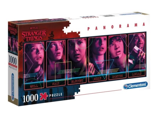 Clementoni Panorama Stranger Things Puslespill 1000 Deler