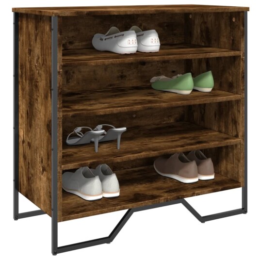 Skohylle røkt eik 80x38x78 cm konstruert tre Skohylle røkt eik 80x38x78 cm konstruert tre
