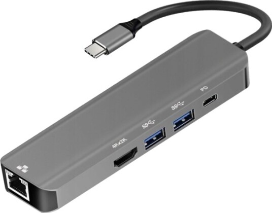 Usb Hub Usb C Han / Hdmi Hun 4K 60Hz 1X Usb3.0 Usb C Alu 15 Cm Oem