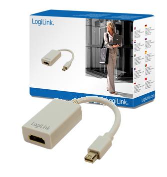 LogiLink Mini DisplayPort til HDMI Adapter 0,1 m - Grå