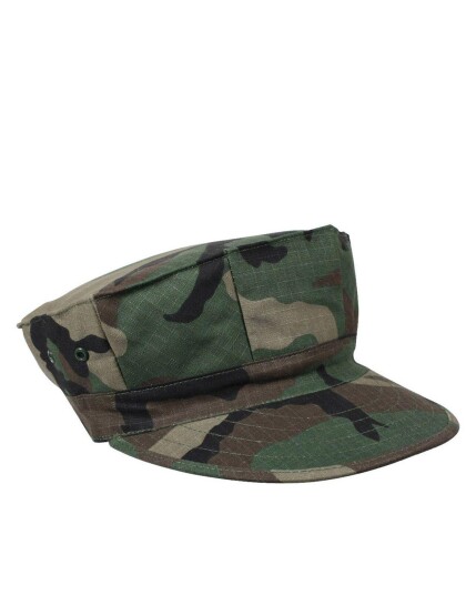 Rothco Marine Corps bomulls-cap uten emblem Woodland Grønn, Brun