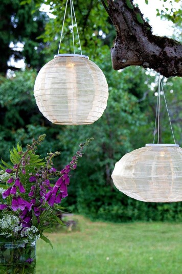 Star Trading RICIE solcelledekor Ø 25 cm Natur Solcellelamper