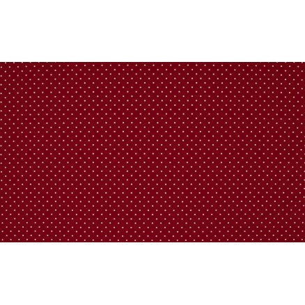 Diverse Minimals Bomullspoplinstoff Print 418 Small Dot Bordeaux 145cm 50cm