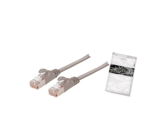 BASIC-S Patchkabel U/FTP Rohkabel Cat.7 slim grau 15,0m