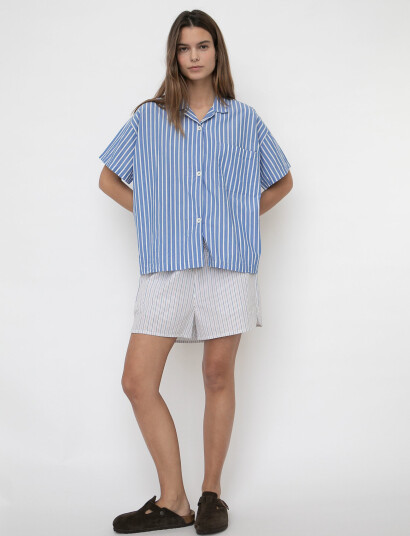 STUDIO FEDER Jasmin Shorts - Poplin - White - S