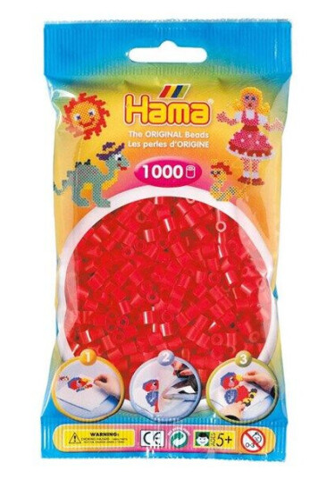 Hama Ironing beads-Rød 05 1000pcs. Hama Ironing beads-Rød 05 1000pcs.