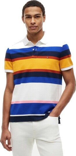 Tommy Hilfiger Varied Roadmap Stripe Reg Polo Multi/patterned M Tommy Hilfiger Varied Roadmap Stripe Reg Polo Multi/patterned M