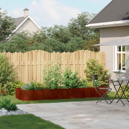 Plantekasse rust 280x80x40 cm forvitringsstål Plantekasse rust 280x80x40 cm forvitringsstål