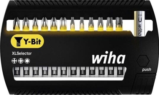Wiha Bitssett Xlselector Y-Bit 50Mm, 13 Deler Svart/Gul, Ph / Pz / Tx