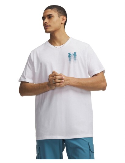 Under Armour Ua M Blur Logo Ss White XXL