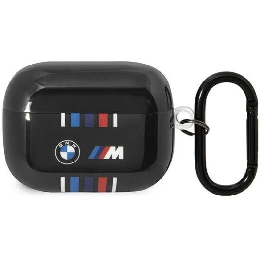 BMW Bmap22swtk Airpods Pro Cover Czarny/Black Multiple Colored Lines