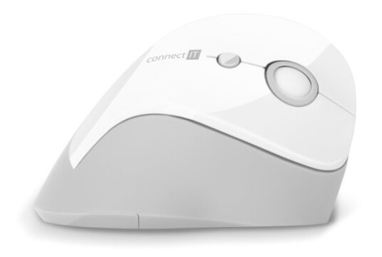 Connect It Cmo-2700-Wh, Høyre Hendt, Vertikalt Design, Rf Kabel-Fri, Grå, Hvit