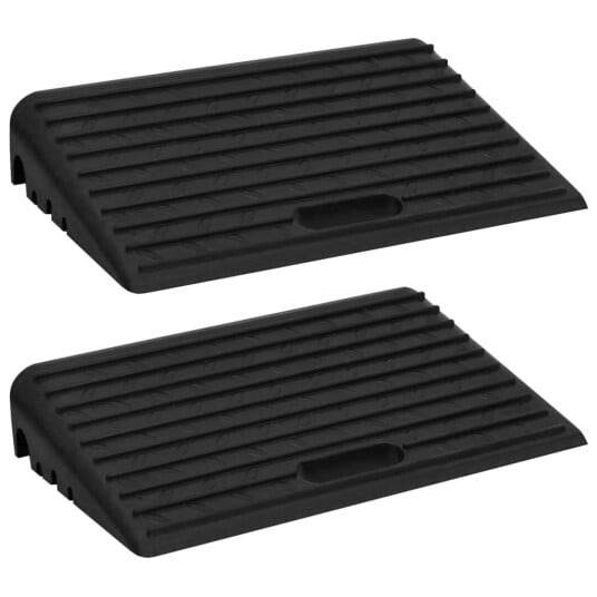 Fortauramper 2 stk 50x30x11 cm gummi