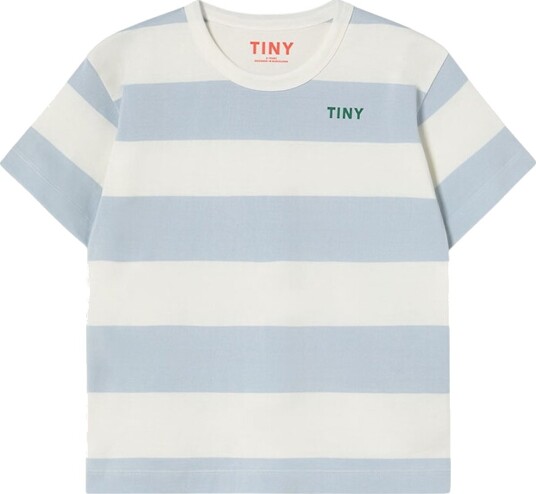 Tiny Cottons T skjorte   Striper   Vasket Blue   Tiny Cottons   4 år 104   T skjorte Blå Hvit
