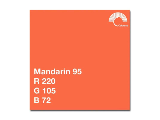 Colorama Bakgrunnspapir 0195 Mandarin 2,72 x 11 meter Colorama Bakgrunnspapir 0195 Mandarin 2,72 x 11 meter