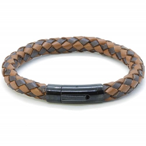 Armbånd skinn Mørk / lys Armbånd skinn Mørk / lys