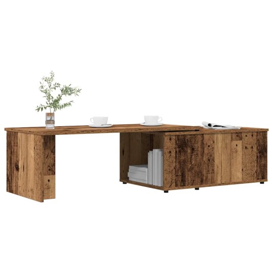 Salongbord gammelt tre 150x50x35 cm konstruert tre 8721158435156