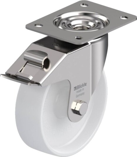 Blickle 617316 Lex-Po 160G-Fi Styrehjul Med Brems, Hjuldiameter 160 Mm, Bæreevne (Maks.) 300 Kg, 1 Stk