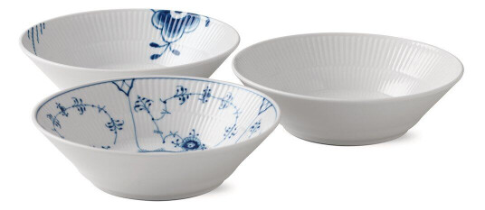 Royal Copenhagen History Mix skål 3-stk. 17 cm