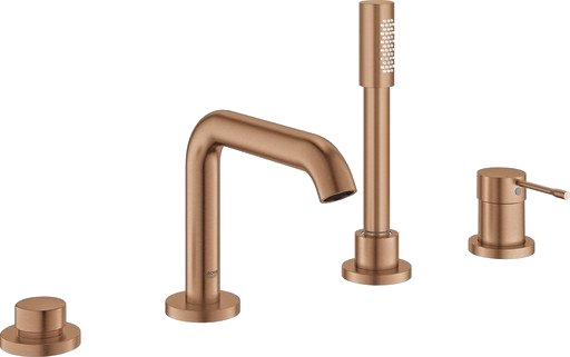 Grohe Essence 4-hulls badekarbatteri Brushed Warm Sunset Grohe Essence 4-hulls badekarbatteri Brushed Warm Sunset