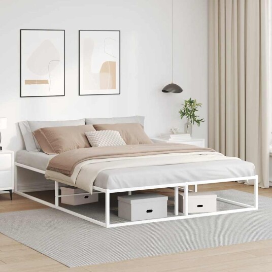 Sengeramme uten madrass hvit 160x200 cm 8721158397799