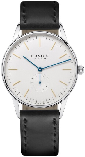 Nomos Glashütte Herreklokke N 384 Orion Hvit/Lær Ø38 mm