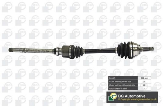 Bga Drivaksel BGA DS1408R Bga Drivaksel BGA DS1408R