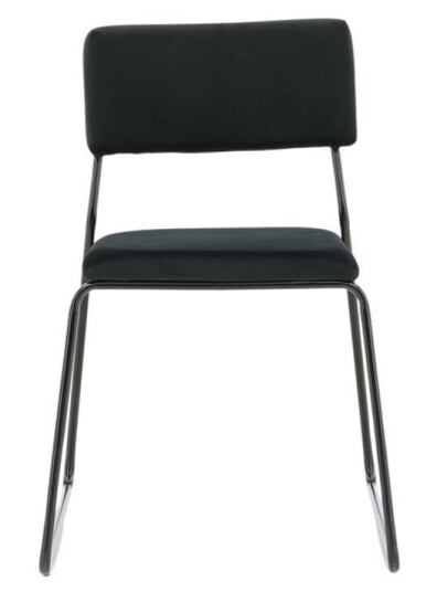 Kenth spisestuestoler velour svart.