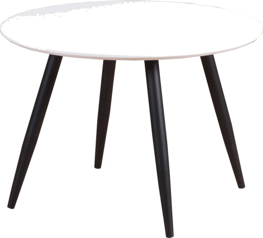 Venture Design Plaza spisebord Hvit/svart 60 cm