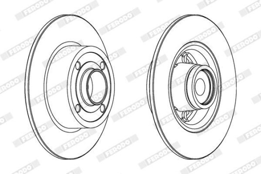 Bremseskive FERODO DDF1571C-1 Bremseskive FERODO DDF1571C-1