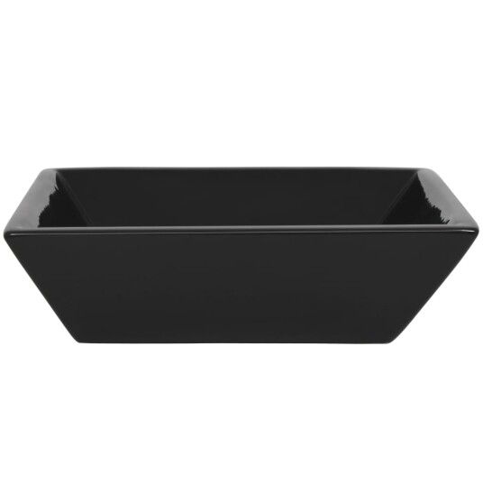 vidaXL Servant keramisk kvadratisk svart 41,5x41,5x12 cm