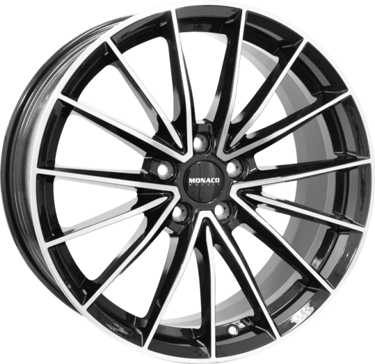 MONACO WHEELS GP14 Black Polished 8Jx19 5/112 ET45 B66.6 felegen