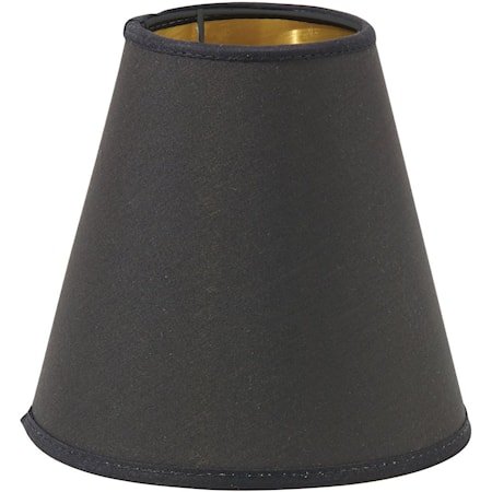 Toppringskjerm E14 Svart/Gull 14 cm
