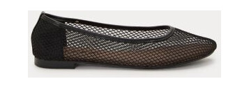 Pieces Pcsteph Mesh Ballerina Black 37