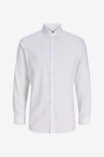 Jack & Jones Skjorte jprBlaparker Comfort Shirt L/S Hvit