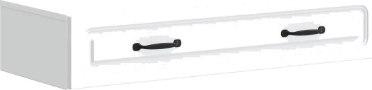vidaXL Vegghengt Sidebord Hvit 87,5 x 34,5 x 17 cm Konstruert tre