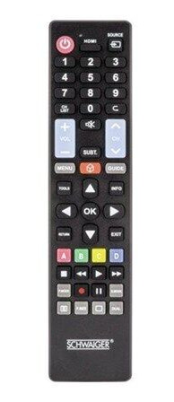 Schwaiger universal remote control - Svart Schwaiger universal remote control - Svart