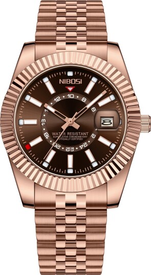 Nibosi Montclair Rose Gold Brown Nibosi Montclair Rose Gold Brown