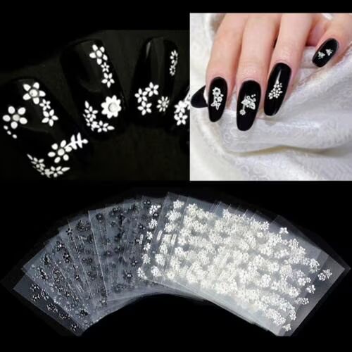 10 st Ark Självhäftande Nageldekorationer
