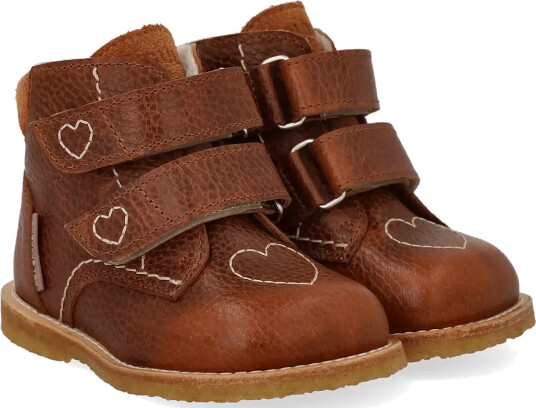 ANGULUS Boots   Flat   With Velcro   Brown   20