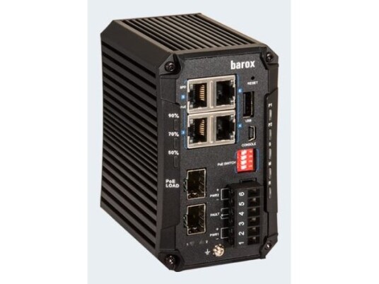 Barox-Brytere For Din-Skinnemontering, 1Gbit/S, Med Styring Barox-Brytere For Din-Skinnemontering, 1Gbit/S, Med Styring