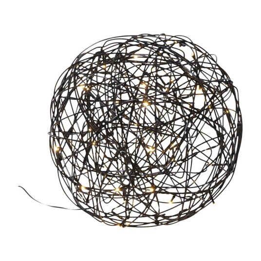 STAR TRADING 802-65 TRASSEL DEKORATIVT LYS 30 CM, SVART