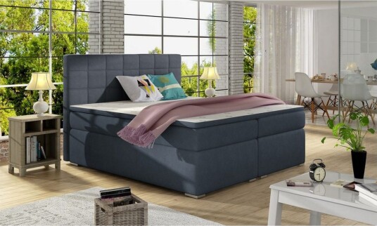 Box Spring Eltap Alice 140x200 cm Soro 76 Blå