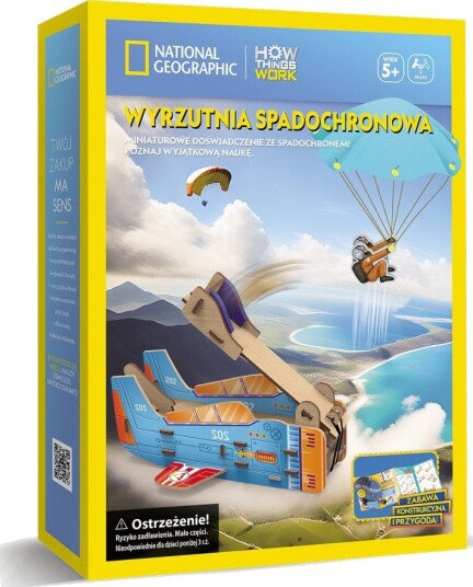 CubicFun National Geographic 3D Puslespill - 5+ År - Fallskjermhopper