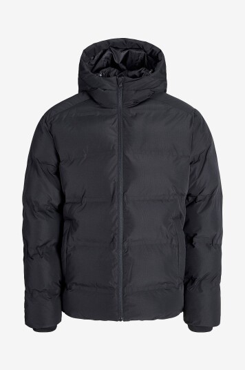 Jack & Jones Plus Pufferjakke jjeSoho Puffer Hood SN Pls Svart