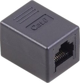 Maclean Mctv-811 Nettverkkopler Rj-45 Hunn Til Rj-45 Hunn Cat 6 Svart
