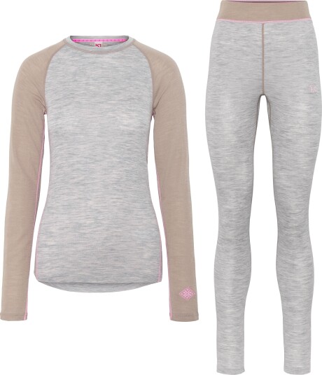 Kari Traa Women"s Kaia Set Light Grey Melange XL